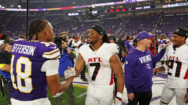 Jefferson had three catches in Sunday's loss. Jefferson had three catches in Sunday's loss.