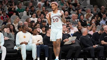 Jeremy Sochan. Mandatory Credit: Dustin Safranek-Imagn Images