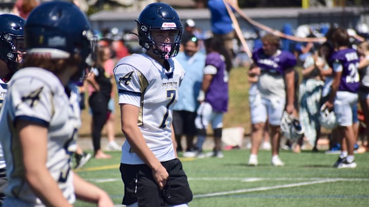 Leyton Martin and the Arlington Eagles ended Lake Stevens' Wesco winning streak at 63 games in Week 9.