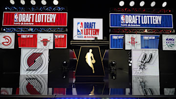 May 12, 2024; Chicago, IL, USA; A overall shot of the 2024 NBA Draft Lottery at McCormick Place West