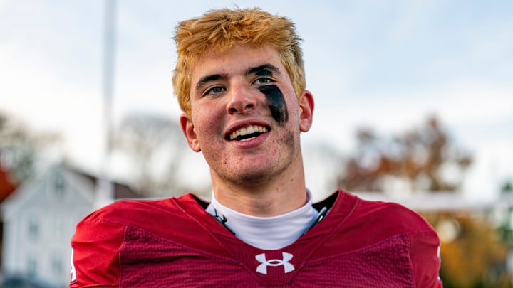 Tabor Academy's quarterback Peter Bourque.