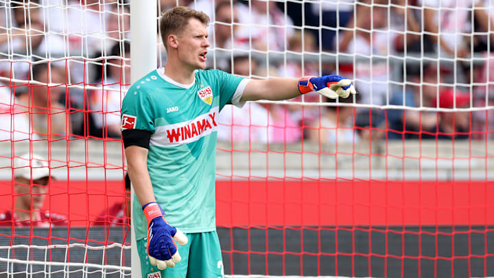 Noch steht Alexander Nübel zwischen den VfB-Pfosten