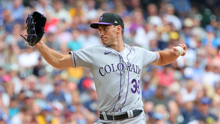 Colorado Rockies pitcher Brent Suter