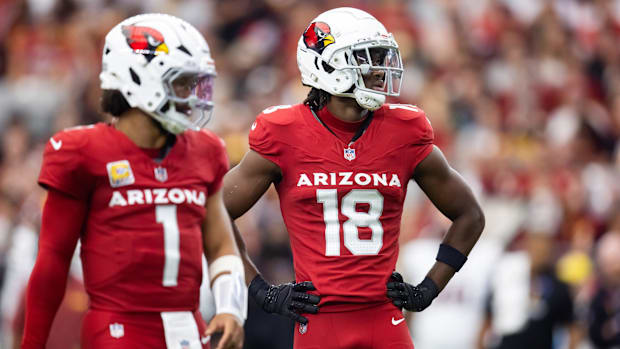 Harrison Jr. and Kyler Murray are establishing a strong connection in  Arizona.