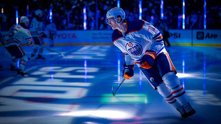 Edmonton Oilers forward Ryan McLeod (71)