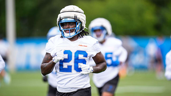 Detroit Lions cornerback Morice Norris practices during training camp at Meijer Performance Center in Allen Park on Sunday, July 20, 2025.