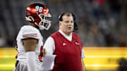 Dec 28, 2024; Tucson, AZ, USA; Miami (OH) RedHawks head coach Chuck Martin against the Colorado State Rams during the Snoop Dogg Arizona Bowl at Arizona Stadium. Mandatory Credit: Mark J. Rebilas-Imagn Images