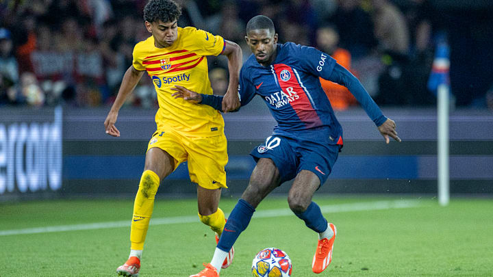 Paris Saint-Germain V Barcelona. UEFA Champions League Quarter-Final first leg.