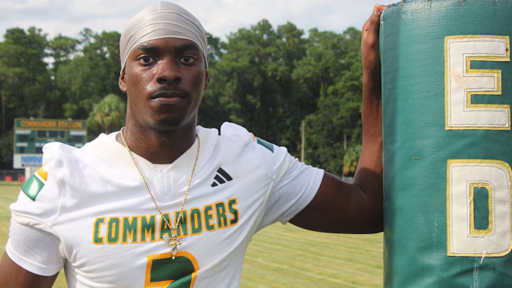 Ed White defensive back Joshua Patterson and his Commanders teammates will host Atlantic Coast on Friday in meeting of 4-2 Florida high school football teams.