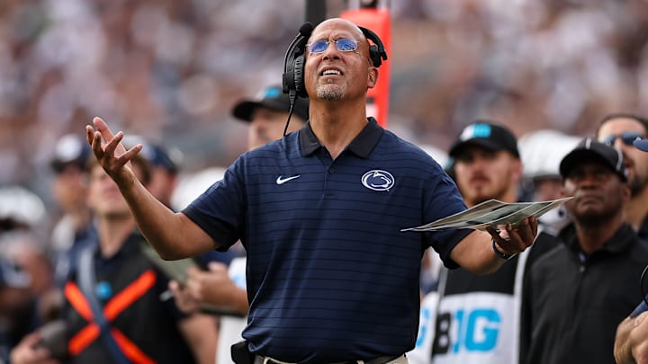 Penn State football head coach James Franklin