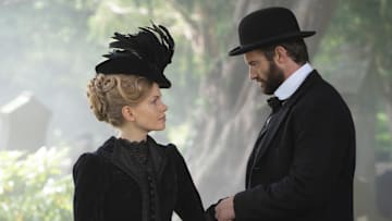 MASTERPIECE
“Miss Scarlet & The Duke”

Episode One
Sunday, January 17, 2021; 8 - 9pm ET on PBS
Thrown onto her own, Eliza goes to work as a private detective to get out of
debt. Luckily, a family friend known as the Duke is a cop willing to help.

Shown from left to right: Kate Phillips as Eliza Scarlet and Stuart Martin as William Wellington (“The Duke”)

For editorial use only.

Courtesy of MASTERPIECE