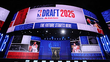 General view before the first round of the 2025 NBA Draft at Barclays Center. 