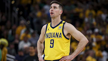 Indiana Pacers guard T.J. McConnell (9) during a game against the Boston Celtics.