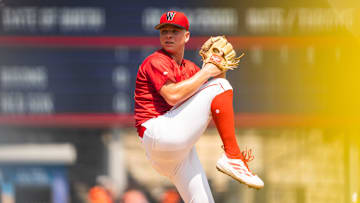 Left-handed pitcher Kyle Harrison gets ready to make a pitch for Triple-A Worcester on Aug. 7, 2025. Harrison is expected to be called up to the Boston Red Sox.