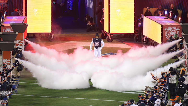 Montez Sweat's contract is the top place the Bears could turn if they wanted to get some salary cap space by restructuring. Montez Sweat's contract is the top place the Bears could turn if they wanted to get some salary cap space by restructuring.