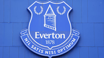 Everton v Brighton & Hove Albion - Premier League - Goodison Park The Everton badge ahead of the Premier League match at Goodison Park, Liverpool. Picture date: Saturday August 17, 2024. EDITORIAL USE ONLY No use with unauthorised audio, video, data, fixture lists, club league logos or live services. Online in-match use limited to 120 images, no video emulation. No use in betting, games or single club league player publications. PUBLICATIONxNOTxINxUKxIRL Copyright: xNickxPottsx 77169193