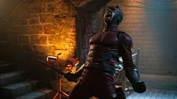 Daredevil/Matt Murdock (Charlie Cox) in Marvel Television's DAREDEVIL: BORN AGAIN, exclusively on Disney+. Photo by Giovanni Rufino. © 2025 MARVEL.