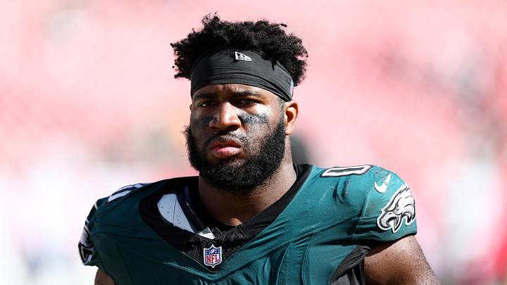 Philadelphia Eagles defensive end Bryce Huff (0)