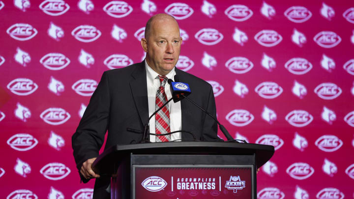 Louisville football head coach Jeff Brohm