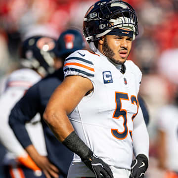 T.J. Edwards hamstring can be a huge factor for the Bears stopping the run this week but also containing QB Jaxson Dart.