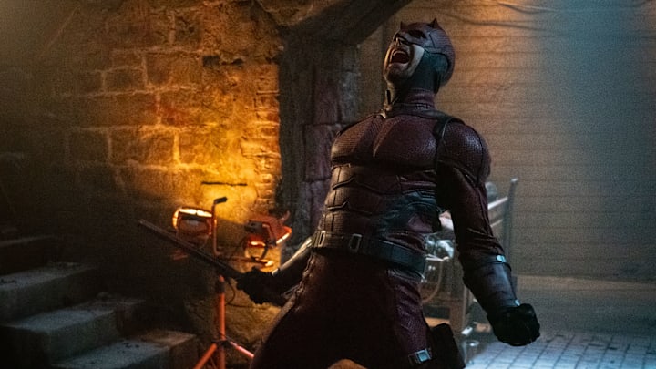 Daredevil/Matt Murdock (Charlie Cox) in Marvel Television's DAREDEVIL: BORN AGAIN, exclusively on Disney+. Photo by Giovanni Rufino. © 2025 MARVEL.