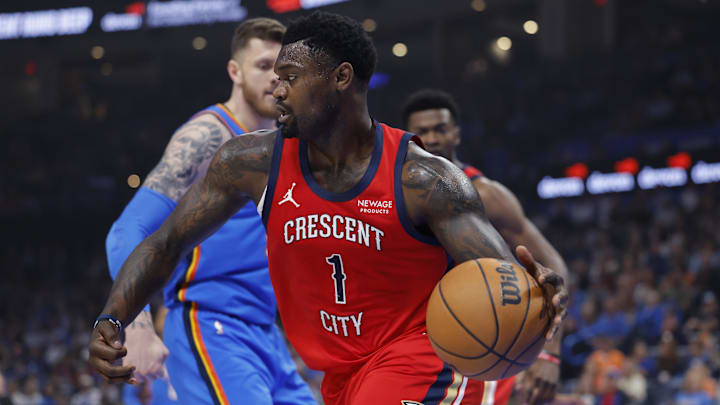 Pelicans star Zion Williamson is set to miss seven-to-10 days with a hamstring injury.