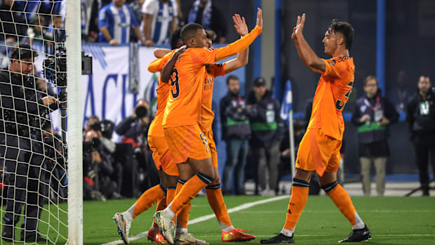 Real Madrid in action against Leganes