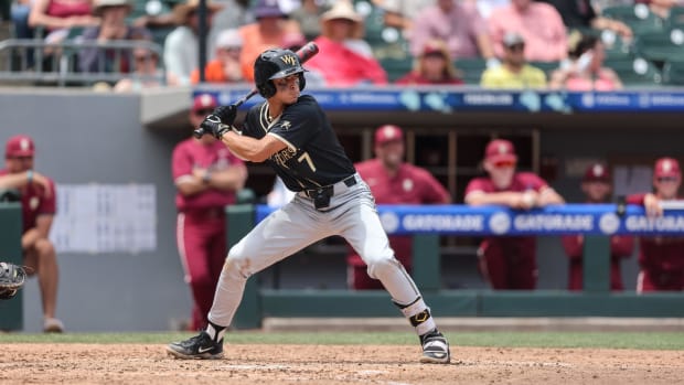 Marek Houston at bat in the fourth inning against Florida State.