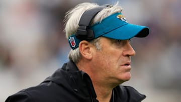 Jacksonville Jaguars head coach Doug Pederson looks on during the fourth quarter Sunday, Dec. 29, 2024 at EverBank Stadium in Jacksonville, Fla. The Jaguars held off the Titans 20-13. [Corey Perrine/Florida Times-Union]