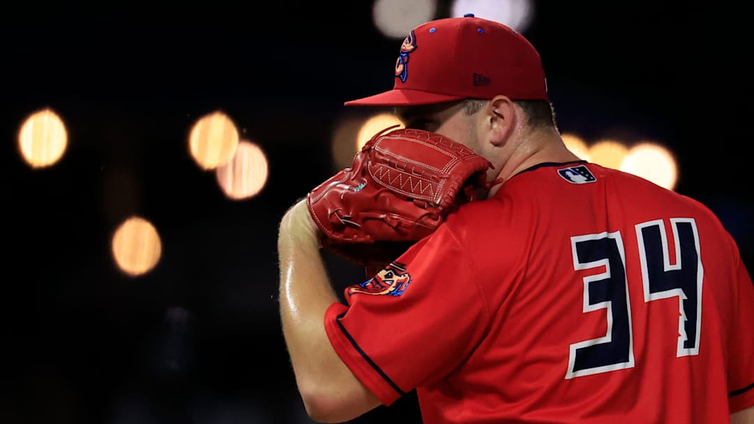 Jacksonville Jumbo Shrimp pitcher William Kempner. Jacksonville Jumbo Shrimp pitcher William Kempner.