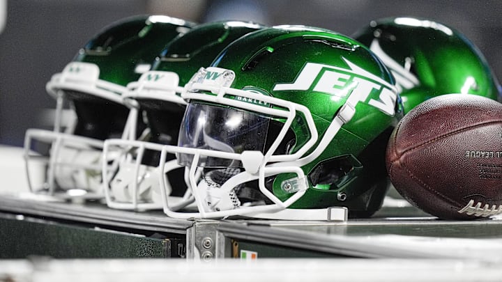 NY Jets helmets