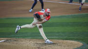 Jul 16, 2024; Arlington, Texas, USA; merican League pitcher Garrett Crochet of the Chicago White Sox (45) pitches during the fourth inning during the 2024 MLB All-Star game at Globe Life Field. Mandatory Credit: Tim Heitman-USA TODAY Sports