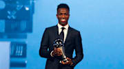 Vinicius Junior collected the award and a hefty pay-packet