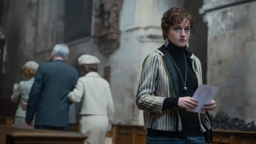 Julia Garner as Terry Gionoffrio in Apartment 7A, streaming on Paramount+ 2024. Photo Credit: Gareth Gatrell/Paramount+.