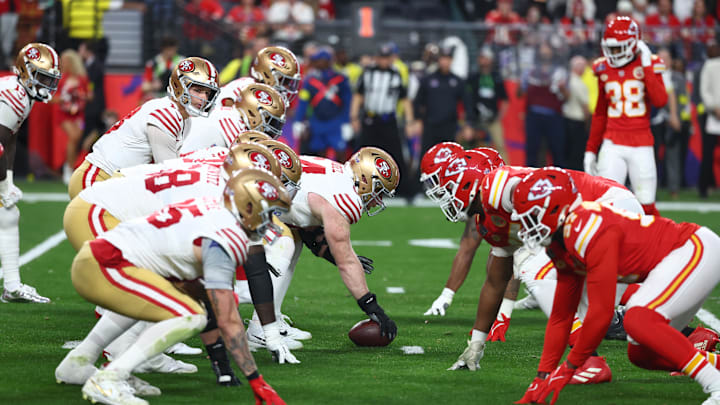 The 49ers are slight favorites over the Chiefs in their Super Bowl rematch. 