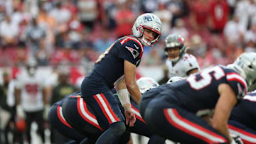 New England Patriots quarterback Drake Maye