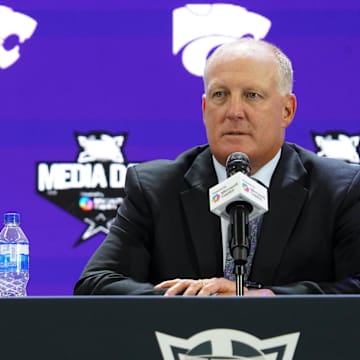 Kansas State head coach Chris Klieman heads into 2025 with high expectations in the Big 12.