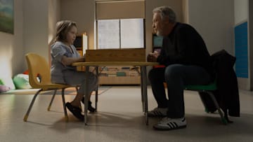 Episode 7. Jacobi Jupe and Billy Crystal in "Before," premiering October 25, 2024 on Apple TV+.