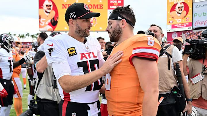 The Tampa Bay Buccaneers look even smarter for bringing back Baker Mayfield after the Falcons benched Kirk Cousins.