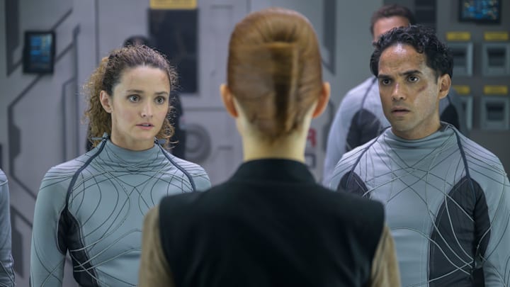 THE ARK -- "Failed Experiment" Episode 201 -- Pictured: (l-r) -- (Photo by: Aleksandar Letic/Ark TV Holdings, Inc./SYFY)