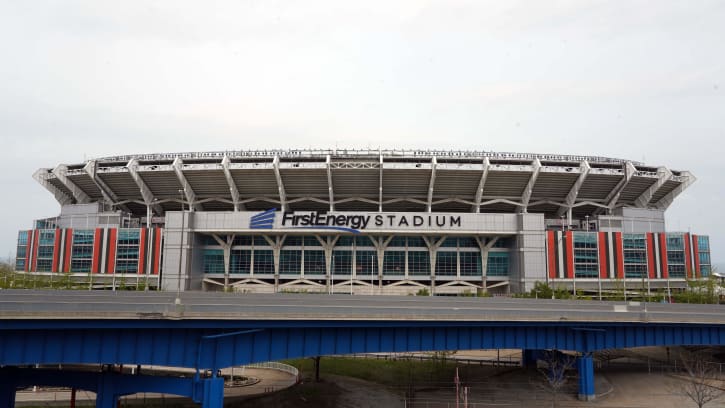 Apr 28, 2021; Cleveland, Ohio, USA; A general overall view of FirstEnergy Stadium.