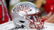 Detailed view of a UNLV Rebels helmet during the Guaranteed Rate Bowl at Chase Field. 