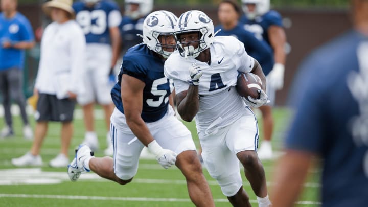 BYU running back Miles Davis