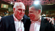 Uli Hoeneß (l.) und Max Eberl auf der FCB-Jahreshauptversammlung
