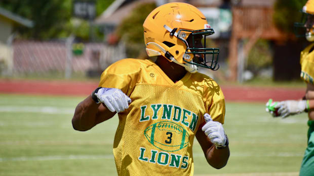 Junior Dani Bowler is a key outside receiving threat in the Lynden offense in 2024.