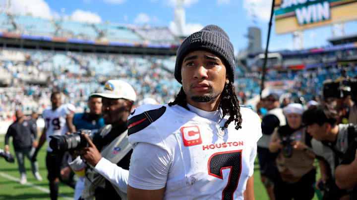 C.J. Stroud and the Houston Texans are favored against the Tennessee Titans on Sunday. C.J. Stroud and the Houston Texans are favored against the Tennessee Titans on Sunday.