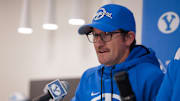 BYU offensive coordinator Aaron Roderick