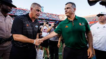 Mario Cristobal, Billy Napier, Miami v Florida