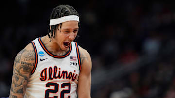 Kansas basketball forward Tre White when he played at Illinois
