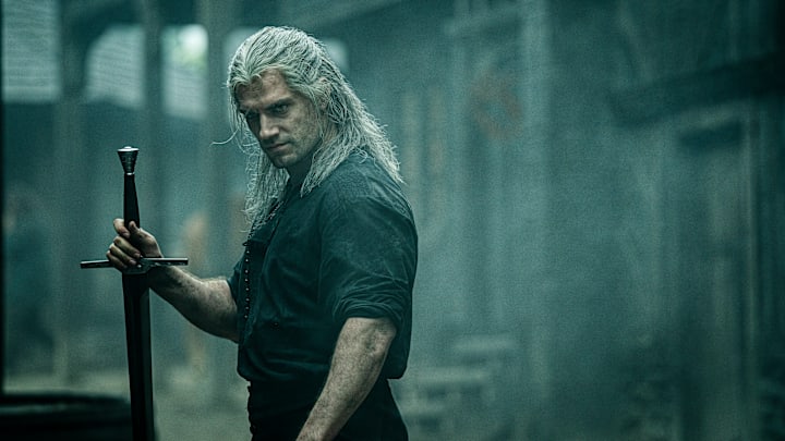 Henry Cavill prepares to do some wild swordwork on The Witcher.